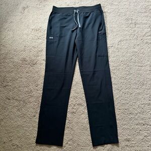 Landau Forward 5 pocket rib knit waistband scrub pants tall